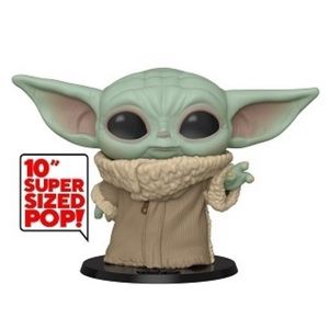 Funko Pop! Star Wars: The Mandalorian Toy- The Child Grogu, 10" inch - #369
